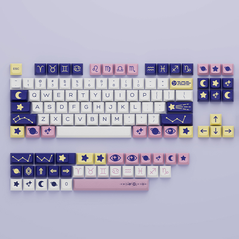 Tastensatz-Constellation-Theme-PBT-Keycap-Set-XDA-Profile-Sublimation-DIY-Custom-Keycaps-fuumlr-mech-1975169-1